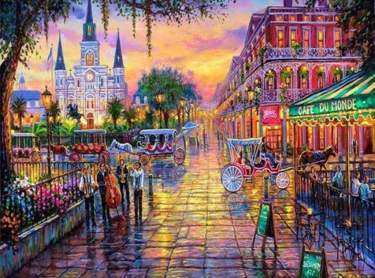 Jackson Square New Orleans Cities Paint By Numbers