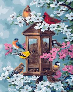Birds Cage Paint By Numbers