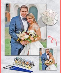 Personalized wedding paint by numbers