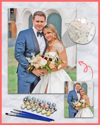 Personalized wedding paint by numbers