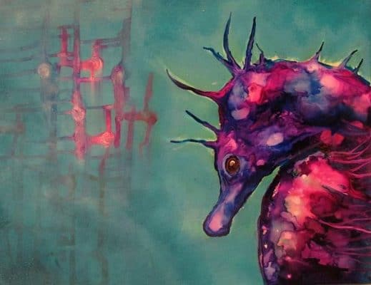 Purple Walrus Animals Paint By Numbers