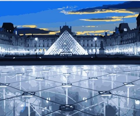 Louvre Museum Paris Cities Paint By Numbers