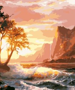 Mountain Sea Landscape Paint By Numbers