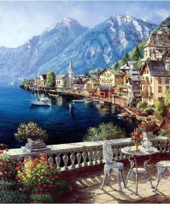 Austria Town Landscape - DIY Paint By Numbers - Numeral Paint