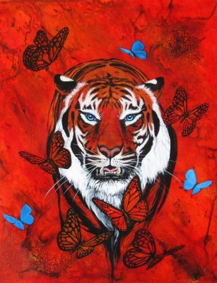 Red Siberian Tiger Animals Paint By Numbers