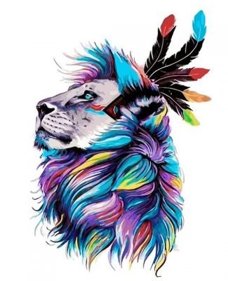 Lion King Colorful Animals Paint By Numbers