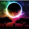 Colorful Moon Landscape Paint By Numbers