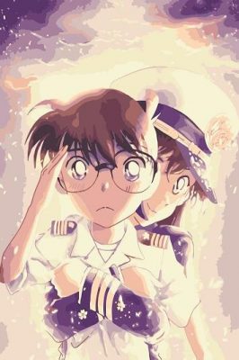 Shinichi and Ran Cartoon and Animation Paint By Numbers