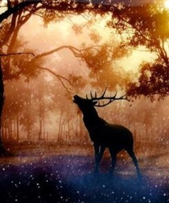 Twilight Deer Animals Paint By Numbers