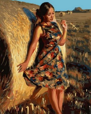 Harvest Girl People Paint By Numbers