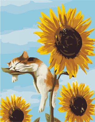 Sleep Cat Animals Paint By Numbers
