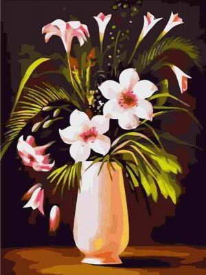 Flowers In A Vase Flowers Paint By Numbers
