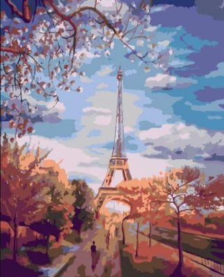 Gloomy Paris Cities Paint By Numbers
