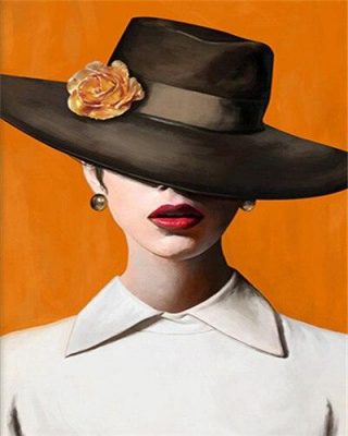 Mystery Lady With Red Lips People Paint By Numbers