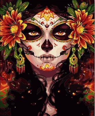 Sugar Skulls Woman People Paint By Numbers
