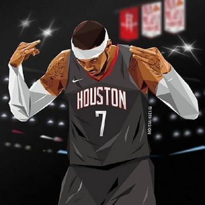Carmelo Anthony Sport Paint By Numbers