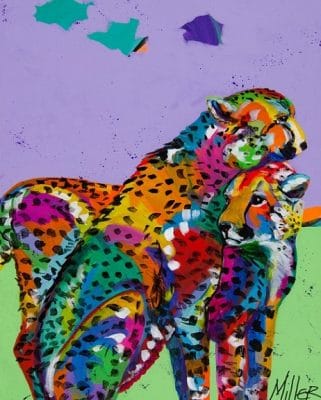 Colorful Cheetah Animals Paint By Numbers