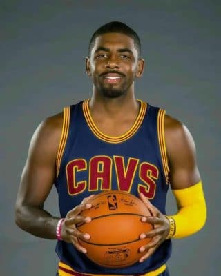 Kyrie Irving Holding A Basketball Sport Paint By Numbers