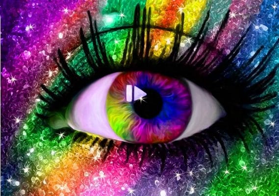Rainbow Eyes People Paint By Numbers