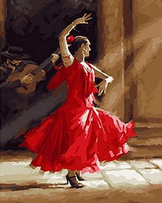 Spanish Ballet Dancer People Paint By Numbers