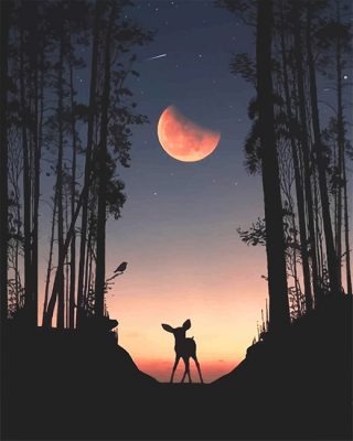 Forest Silhouette NEW Paint By Numbers