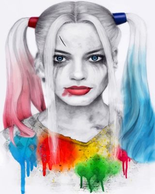 Crazy Harley Quinn NEW Paint By Numbers
