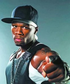 50 Cent American Rapper paint by numbers