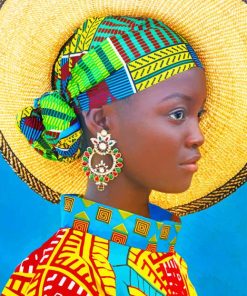 African girl Style paint by number