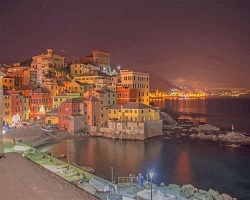 Boccadasse Beach Genova Italy NEW Paint By Numbers