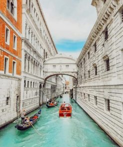 Bridge of Sighs Venice Italy paint by numbers