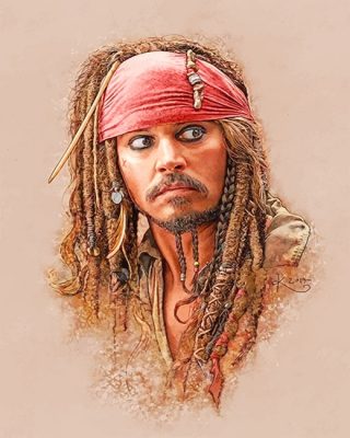 Captain Jack Sparrow NEW Paint By Numbers