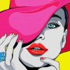 Classy woman pop art paint by numbers