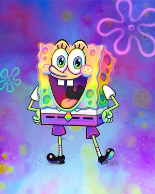 Colorful Spongebob Cartoon NEW Paint By Numbers