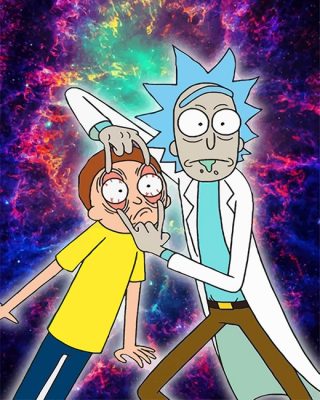 Crazy Rick and Morty NEW Paint By Numbers