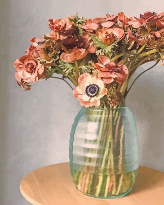 Vase Of Flowers Flowers Paint By Numbers