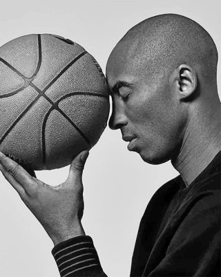 Kobe Bryant Black and white Portrait NEW Paint By Numbers