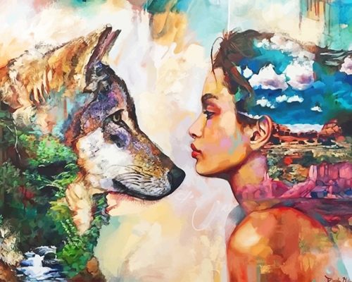 Wolf Woman Animal Human NEW Paint By Numbers