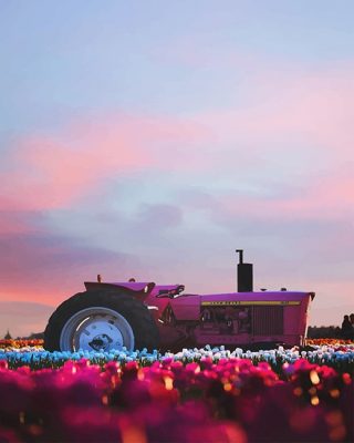 Aesthetic Tractor NEW Paint By Numbers