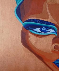 African Woman With Blue Eyes paint by numbers