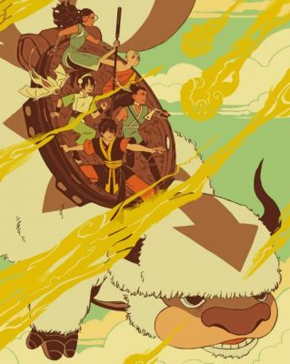 Animation Avatar The Last Airbender paint by numbers