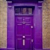 Beautiful Purple Door paint by numbers