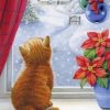 Christmas Cat paint By Numbers