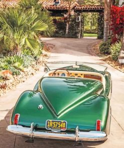 Classic Green Car paint by numbers