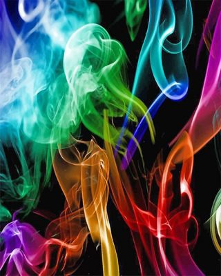 Colorful Light Smoke NEW Paint By Numbers