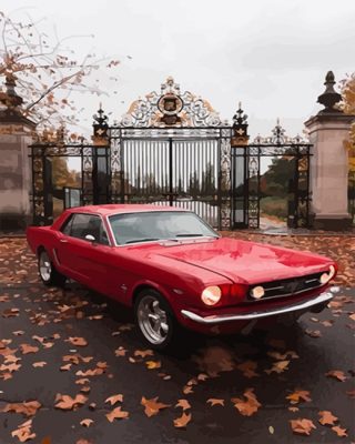 Red Car Cars Paint By Numbers
