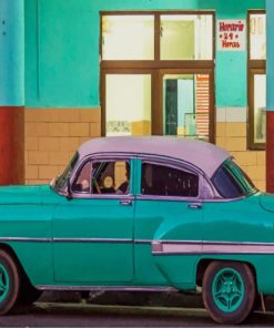 cuba cars paint by numbers