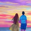 Cute Couple watching The Sky paint By Numbers paint By Numbers