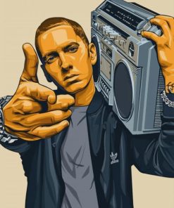 Eminem American Rapper paint by numbers