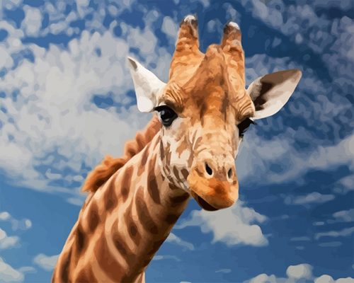 Giraffe Animals Paint By Numbers