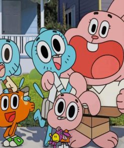 gumball friends paint by numbers